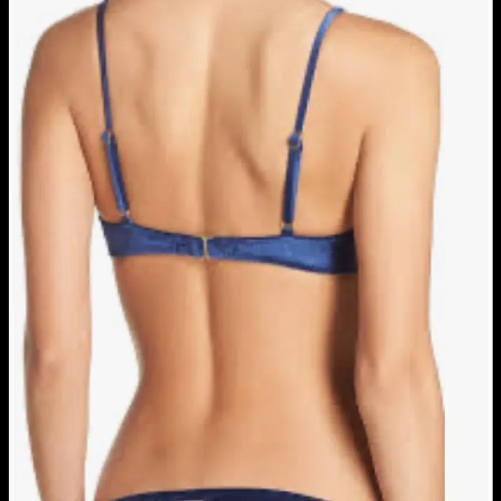 Trina Turk velvet bikini top. NWT